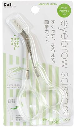 他サイト： KAI 貝印 貝印 クシ付きマユハサミDX クリア #000KQ3030の商品画像