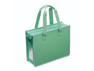 他サイト： SAKURA/サクラクレパス ノータム・オフィストートバッグJ ファスナー付A4判(収納幅106mm)グリーングレー UNT-Aの商品画像