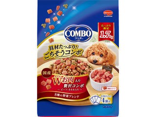 他サイト： 日本ペットフード 株式会社 コンボ Wお肉入り贅沢コンボ 1.7kgの商品画像