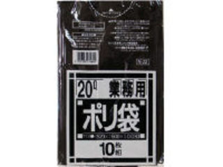 他サイト： SANIPAK 日本サニパック N-22Nシリーズ20L 黒 10枚 N-22-BKの商品画像
