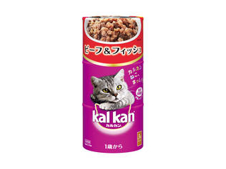 他サイト： MARS マースジャパンリミテッド カルカン ハンディ缶 1歳から ビーフ&フィッシュ 160g×3Pの商品画像