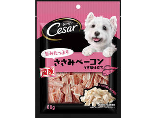 他サイト： MARS マースジャパンリミテッド シーザースナック 旨みたっぷりささみベーコン 80gの商品画像