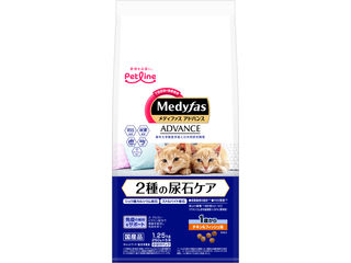 他サイト： PETLINE ペットライン メディファスアドバンス 2種の尿石ケア 1歳から チキン&フィッシュ味 1.25kg(250g×5の商品画像