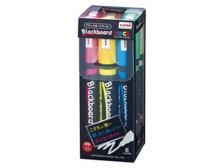 他サイト： uni/三菱鉛筆 ブラックボードポスカ 中字 8色セット PCE2005M8Cの商品画像
