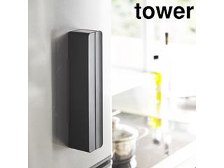 他サイト： YAMAZAKI 山崎実業 tower タワー  マグネットラップケース S ブラックの商品画像