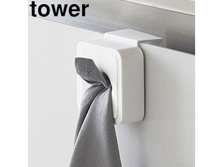 他サイト： YAMAZAKI 山崎実業 シンク扉タオルホルダー タワー ホワイト towerの商品画像