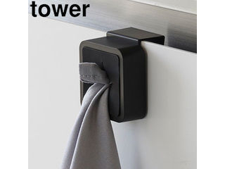 他サイト： YAMAZAKI 山崎実業 シンク扉タオルホルダー タワー ブラック towerの商品画像