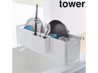 他サイト： YAMAZAKI 山崎実業 スリム水切りバスケット タワー ロング ホワイト towerの商品画像