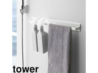 他サイト： YAMAZAKI 山崎実業 マグネットバスルームタオルハンガー タワーワイド ホワイト towerの商品画像