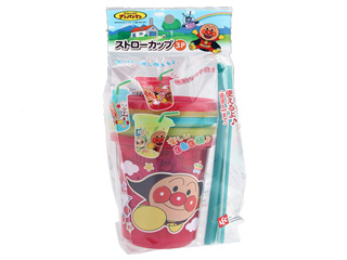 他サイト： LEC レック レックアンパンマンストローカップ3個入(3色別柄)の商品画像