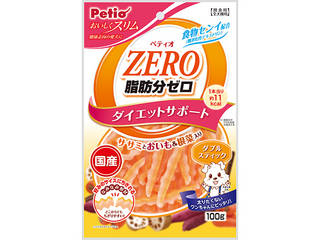他サイト： Petio ペティオ おいしくスリム脂肪分ゼロ ダブルスティック ササミとおいも&根菜入り 100gの商品画像