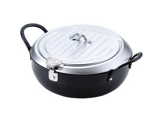 他サイト： WAHEI FREIZ 和平フレイズ 燕三条発いいもの小路 鉄製蓋付天ぷら鍋(20cm)/TM−9467の商品画像