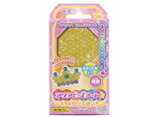 他サイト： EPOCH エポック社 アクアビーズ アート キラキラビーズ きいろ 透明 約400 個入りの商品画像