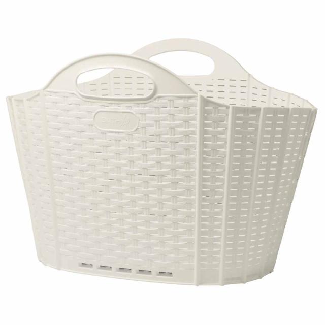 他サイト： 清水産業 折りたためる ランドリーバスケット 20L アイボリーの商品画像