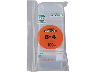 他サイト： SEINICHI 生産日本社 セイニチ 「ユニパック」 B-4 85×60×0.04 100枚入 B-4-100の商品画像
