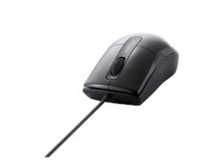 他サイト： BUFFALO バッファロー 有線BlueLEDマウス 静音/3ボタン/Sサイズ ブラック BSMBU26SSBKの商品画像