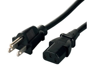 他サイト： BUFFALO バッファロー 電源ケーブル 3ピンソケット(メス)⇔3ピンプラグ(オス) 2.0m ブラック BSACC0720の商品画像