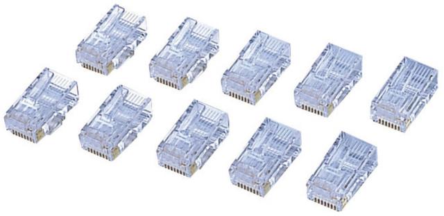 他サイト： ELECOM エレコム CAT6用RJコネクタ(10個セット) LD-6RJ45T10の商品画像