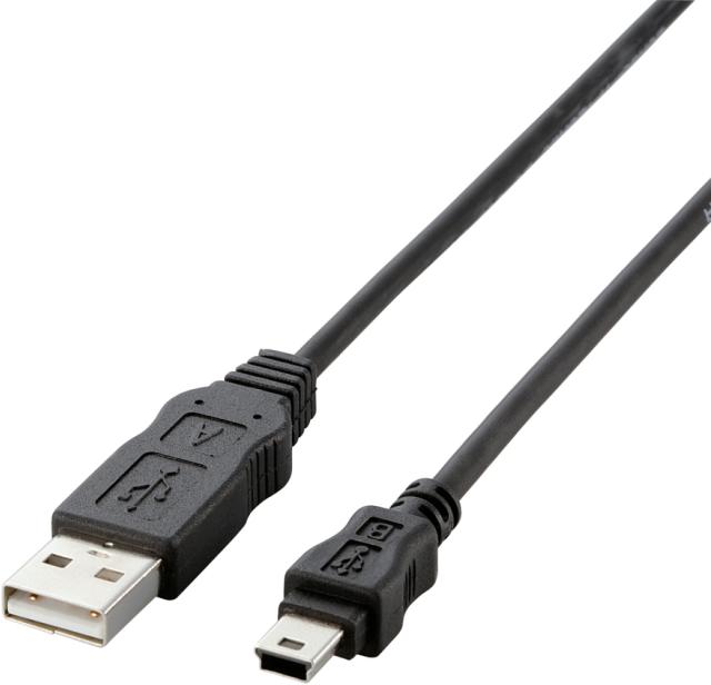 他サイト： ELECOM エレコム EU RoHS指令準拠USB2.0ケーブル(A:ミニB) 1.0mブラック USB-ECOM510の商品画像
