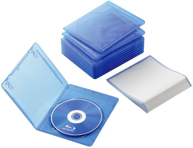他サイト： ELECOM エレコム スリムBlu-rayディスクケース (1枚収納タイプ 10枚セット) クリアブルー CCD-BLUS11の商品画像