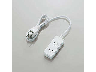 他サイト： ELECOM エレコム 電源タップ(180度スイングプラグ) 3個口 1.0m T-TS02-2310WH ホワイトの商品画像