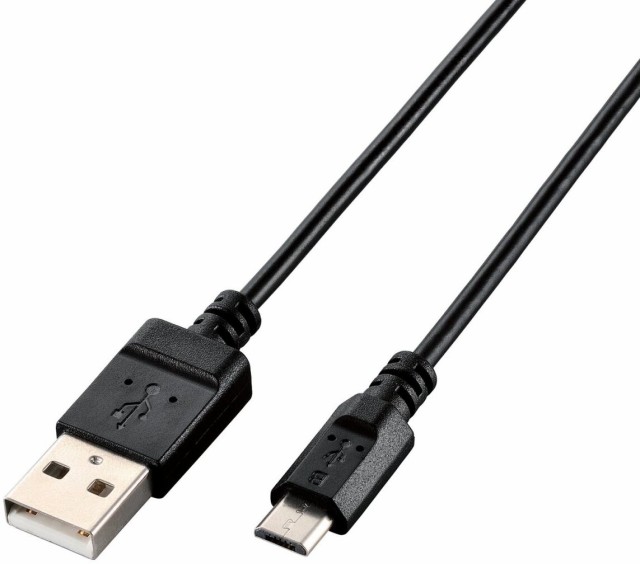 他サイト： ELECOM エレコム microUSBケーブル/USB2.0/エコパッケージ/1.5m/ブラック U2C-JAMB15BKの商品画像