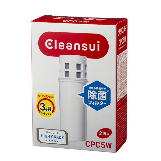 他サイト： 三菱ケミカル CPC5W-NW  クリンスイ ポット型用交換カートリッジ 2個入りの商品画像