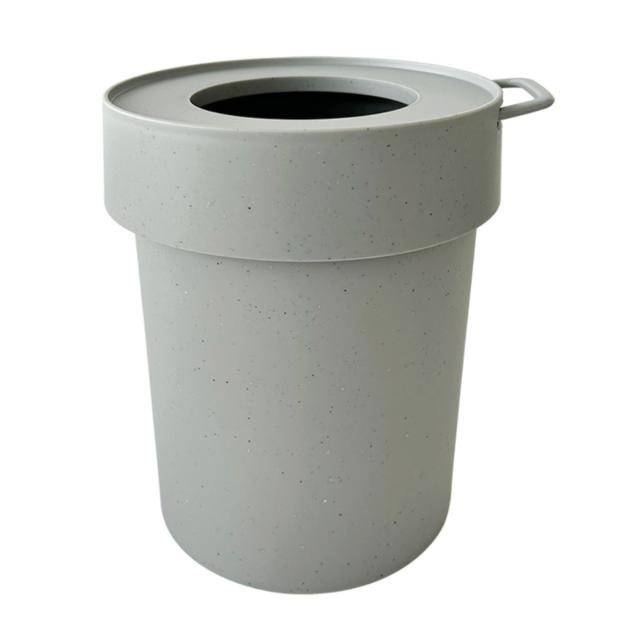 他サイト： Hachiman 八幡化成 ゴミ箱 5L タップトラッシュ 袋が見えない 壁掛け スタッキング グレーの商品画像
