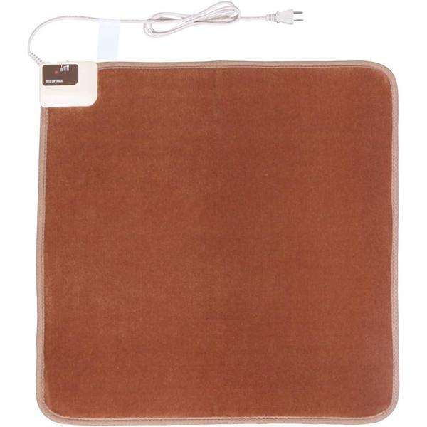 他サイト： IRIS OHYAMA アイリスオーヤマ HCM-60S-T ホットマット ベーシックタイプ【60×60cm】ブラウンの商品画像