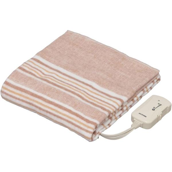 他サイト： IRIS OHYAMA アイリスオーヤマ EHB-1408-T 電気しき毛布 ブラウン【140×80cm 】の商品画像