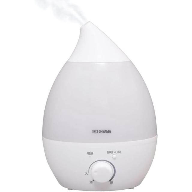 他サイト： IRIS OHYAMA アイリスオーヤマ UHM-280SW 超音波式加湿器 しずく型 ホワイトの商品画像