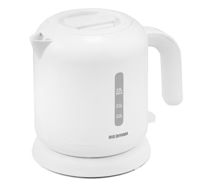 他サイト： IRIS OHYAMA アイリスオーヤマ IKEB-800-Wホワイト ケトル ベーシックタイプの商品画像