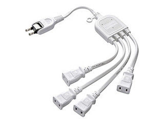 他サイト： サンワサプライ ACアダプタ専用電源延長コード 2P 4分岐 ホワイト TAP-EX4WNの商品画像