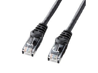 他サイト： サンワサプライ カテゴリ6UTP LANケーブル 3m ブラック (バルク) LA-Y6-03BKの商品画像