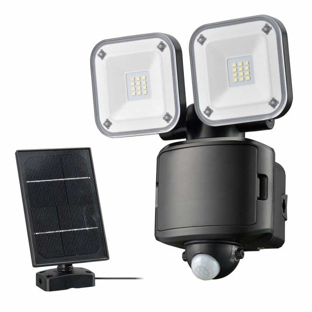 他サイト： OHM オーム電機 LS-S120W2 monban 防犯センサーライト 2灯ハイブリッド式 1200ルーメンの商品画像