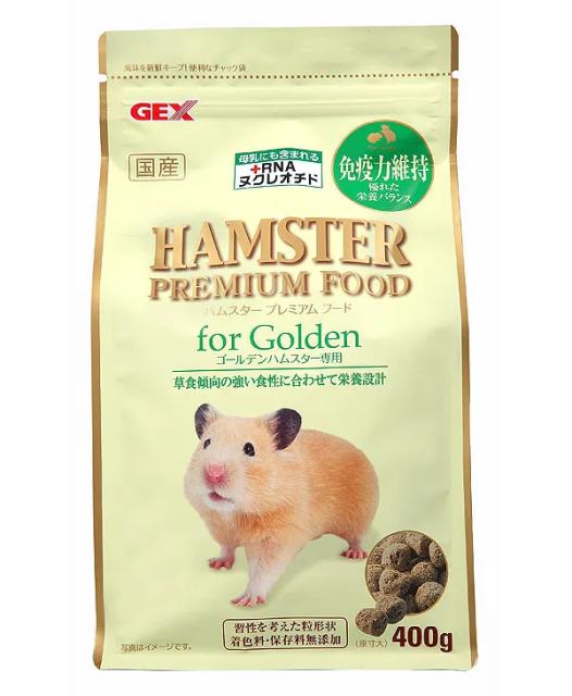 他サイト： GEX ジェックス ハムスタープレミアムフード ゴールデン専用 400gの商品画像