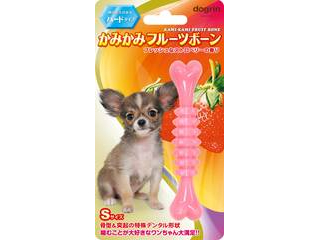 他サイト： SuperCat スーパーキャット かみかみフルーツボーン ストロベリー S ハードタイプ DM-443の商品画像