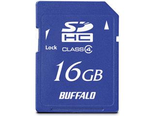 他サイト： BUFFALO バッファロー SDHCメモリーカード 16GB Class4(クラス4) RSDC-S16GC4Bの商品画像