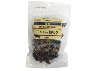 他サイト： PetProJapan ペットプロジャパン ペットプロ 国産おやつ 牛タン皮細切り 50gの商品画像