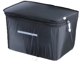 他サイト： kawasumi/川住製作所 2段前カゴカバー ワイド (ブラック) KWF-120BKの商品画像