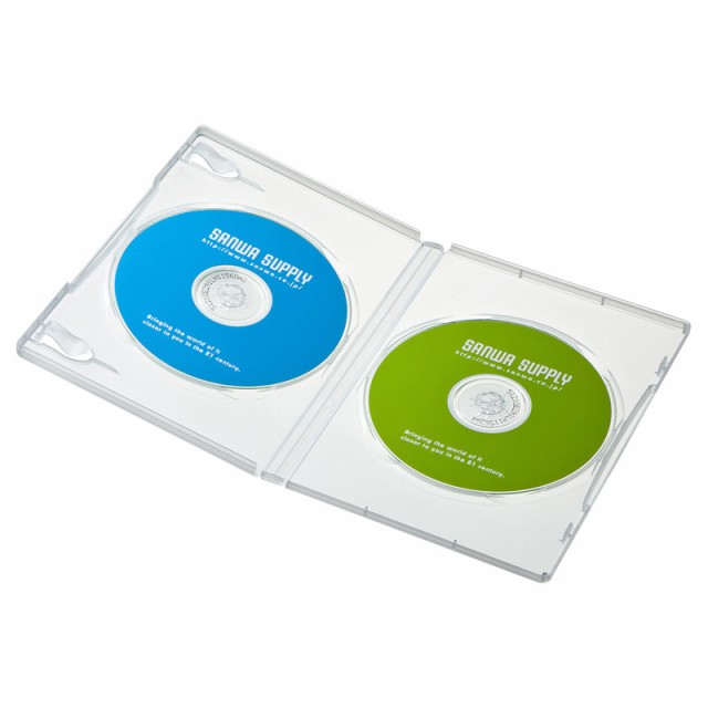 DVDトールケース 2枚収納 10枚セット クリア[DVD-...