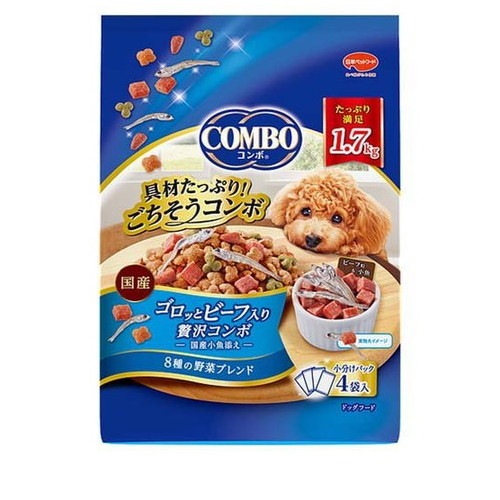 他サイト： コンボ ドッグ ゴロッとビーフ入り(1.7kg) 犬 ドッグフード えさ ドライ ◆賞味期限 2025年11月の商品画像