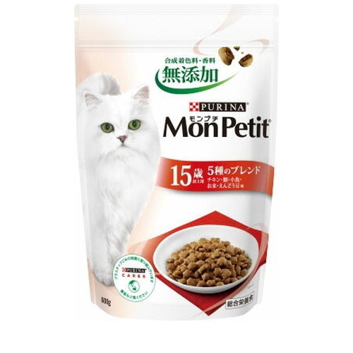 他サイト： モンプチ バッグ 15歳以上用5種のブレンド チキン・鯛・小魚・お米・えんどう豆味 600g 猫 キャットフード ◆賞味期限 2の商品画像