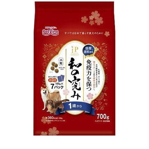 他サイト： JPスタイル 和の究み 小粒 1歳から 700g 犬 ドッグフード えさ ドライ ◆賞味期限 2027年1月の商品画像