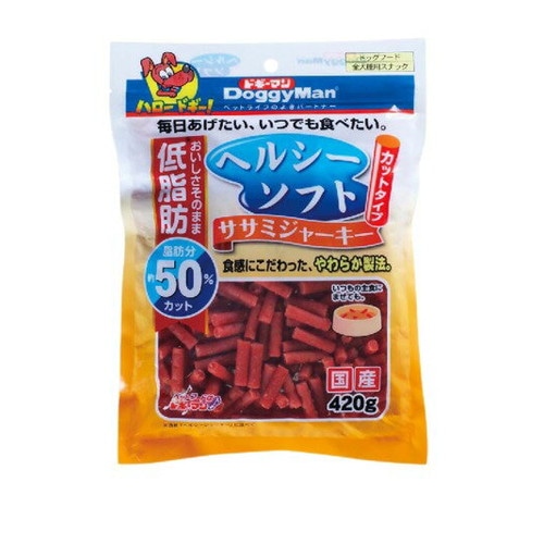 他サイト： ヘルシーソフト ササミジャーキー カットタイプ 420g 犬 えさ おやつ ジャーキー ◆賞味期限 2026年12月の商品画像