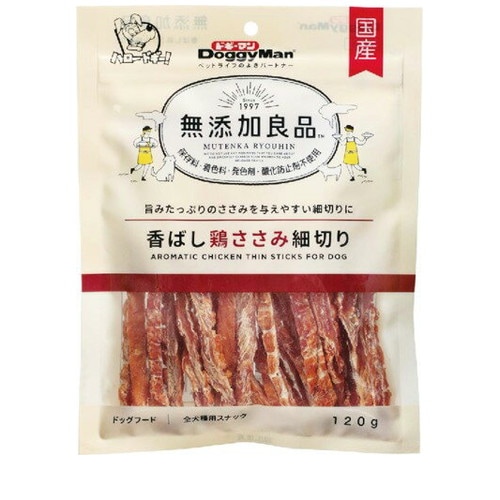 他サイト： 無添加良品 香ばし鶏ささみ 細切り 120g 犬 えさ おやつ ジャーキー ◆賞味期限 2026年12月の商品画像