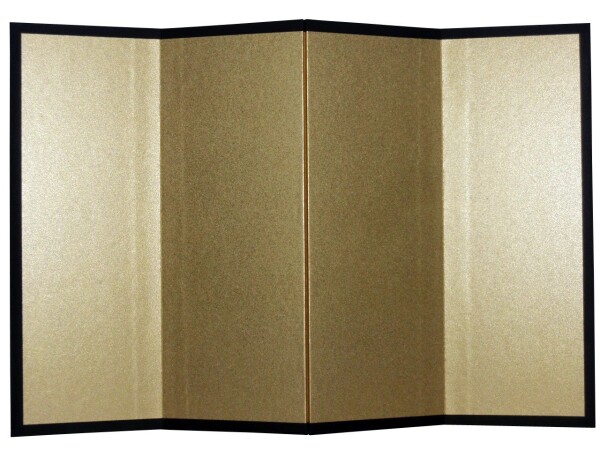 他サイト： 金屏風 (艶消洋金押) 四曲 H265xW392の商品画像