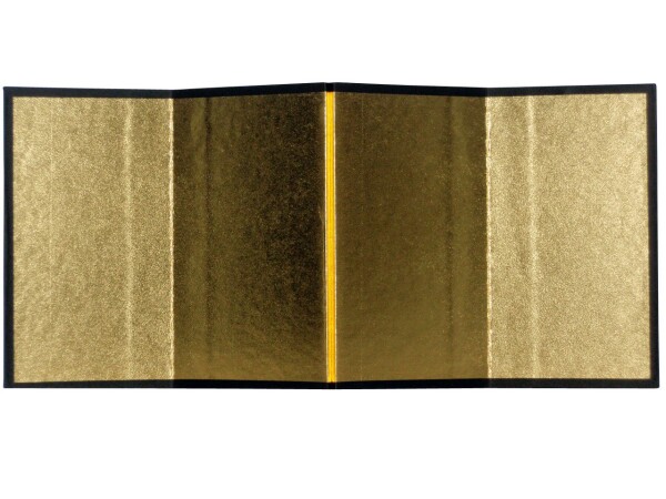 他サイト： ミニ 金屏風 (清和金) 四曲 H120xW270の商品画像
