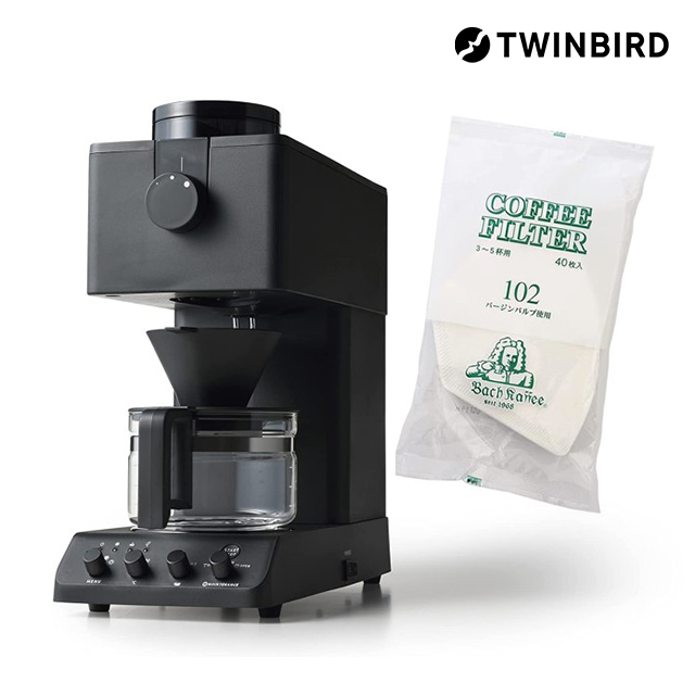 TWINBIRD コーヒーメーカー CM-D465 900ml 公式店限定5年保証】全自動コーヒーメーカー 6杯用 – ツインバード公式