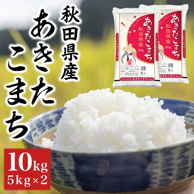 お米 秋田県産 あきたこまち 精白米 10kg(5kg×2袋)令和6年産 / ブランド米 米 国内産 秋田産